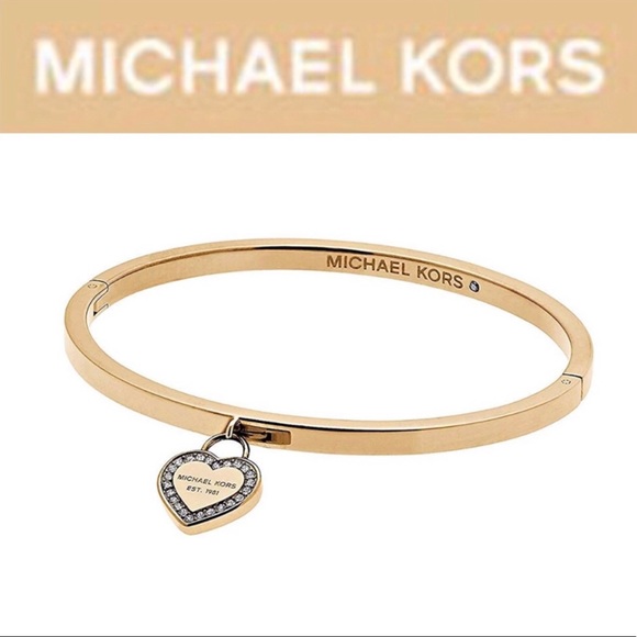 Michael Kors Jewelry - 🆕 Michael Kors GT Logo Heart Bangle Bracelet ❤️